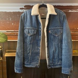 Vintage 70’s Levi’s Sherpa Denim Jacket